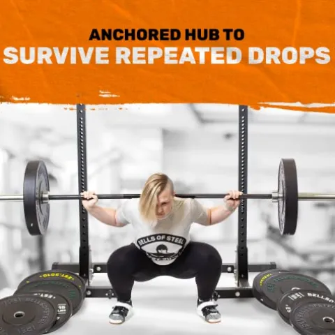 Bells of Steel Dead Bounce Conflict Bumper Plates – 160 lb Olympic Weight Set