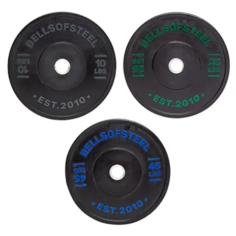 Bells of Steel Dead Bounce Conflict Bumper Plates – 160 lb Olympic Weight Set