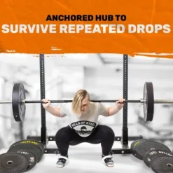 Bells of Steel Dead Bounce Conflict Bumper Plates – Commercial and Home Gym – 260 lb Olympic Weight Set