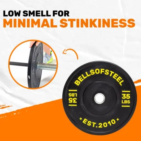 Bells of Steel Dead Bounce Conflict Bumper Plates – Commercial & Home Gym – Olympic Weight Set