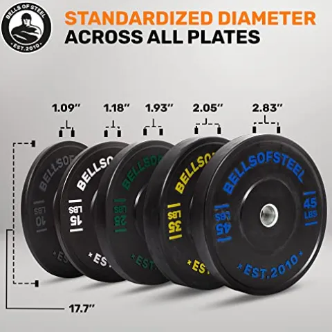 Bells of Steel Dead Bounce Conflict Bumper Plates – Olympic Weight Set