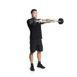 Bells of Steel Fixed Straight Barbell Set 20-110 lbs with Stand