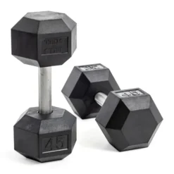 Bells of Steel Hex Dumbbells Set 5-50lb Rubber 10 Pairs