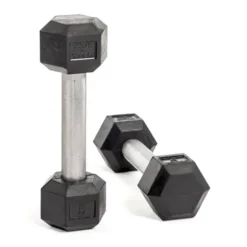 Bells of Steel Hex Dumbbells Set 5-50lb Rubber 10 Pairs