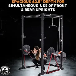 Bells of Steel Light Commercial Power Rack – Squat Rack for Home Gym and Commercial