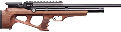 Benjamin Akela BPA22W .22-Caliber Pellet PCP Hunting Air Rifle Bullpup Brown
