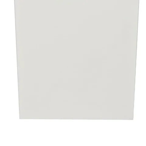 Benzara 32 Inch Tall Tapered Barrel Planter Vase with Hidden Insert White