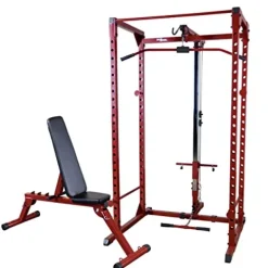 Best Fitness Power Rack Cage Package Red