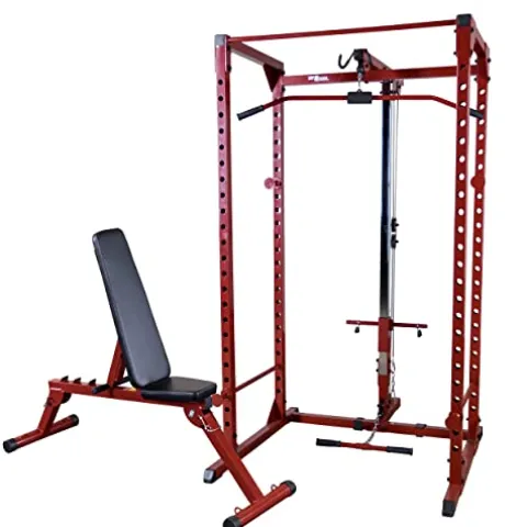 Best Fitness Power Rack Cage Package Red