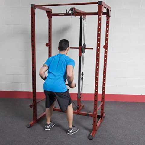 Best Fitness Power Rack Cage Package Red