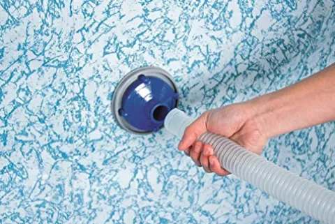 Bestway Above Ground Swimming Pool with Cleaning Kit Gray