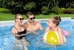 Bestway Power Steel Above Ground Pool Set White/Gray