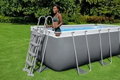 Bestway Power Steel Above Ground Pool Set White/Gray
