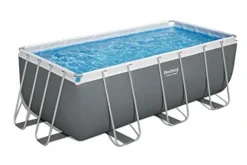 Bestway Power Steel Above Ground Pool Set White/Gray