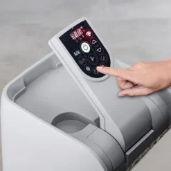 Bestway SaluSpa AirJet Inflatable Square Hot Tub with 6 Non-Slip Adjustable Pool Seats Brown