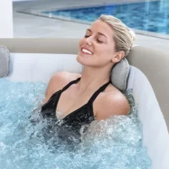 Bestway SaluSpa AirJet Inflatable Square Hot Tub 140 Jets Brown