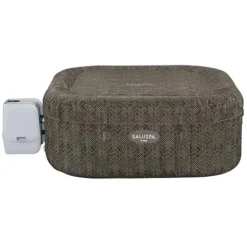 Bestway SaluSpa AirJet Inflatable Square Hot Tub 140 Jets Brown