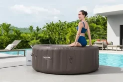 Bestway SaluSpa Dominica Smart EnergySense HydroJet Inflatable Hot Tub Spa Mousse