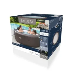 Bestway SaluSpa Dominica Smart EnergySense HydroJet Inflatable Hot Tub Spa Mousse
