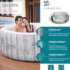 Bestway SaluSpa Fiji AirJet Inflatable Hot Tub Grey