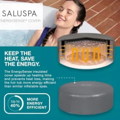 Bestway SaluSpa Fiji AirJet Inflatable Hot Tub Grey