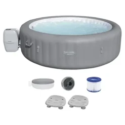 Bestway SaluSpa Grenada AirJet Inflatable Hot Tub Gray