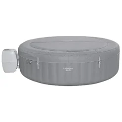 Bestway SaluSpa Grenada AirJet Inflatable Hot Tub with Non-Slip Seat Gray (4 Pack)