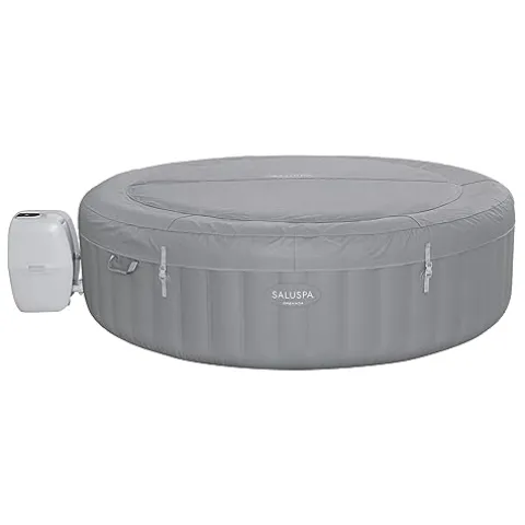 Bestway SaluSpa Grenada AirJet Inflatable Hot Tub with Non-Slip Seat Gray (4 Pack)