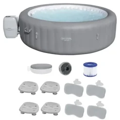 Bestway SaluSpa Grenada AirJet Inflatable Hot Tub with Underwater Pool and Spa Seat