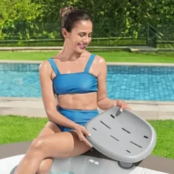 Bestway SaluSpa Grenada AirJet Inflatable Hot Tub with Underwater Pool and Spa Seat