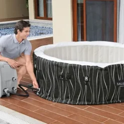 Bestway SaluSpa Hollywood EnergySense Luxe AirJet Hot Tub Black Print