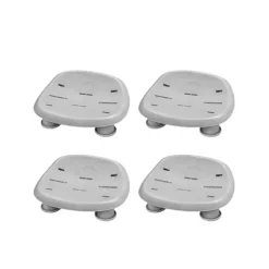 Bestway SaluSpa Honolulu AirJet Inflatable Hot Tub with 140 Jets & 4 Non-Slip Seats Gray