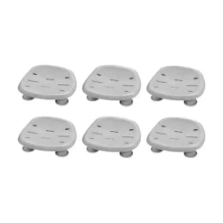 Bestway SaluSpa Honolulu AirJet Inflatable Hot Tub with 140 Jets & 6 Adjustable Seats Gray