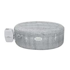 Bestway SaluSpa Honolulu AirJet Inflatable Hot Tub Gray Wicker Print
