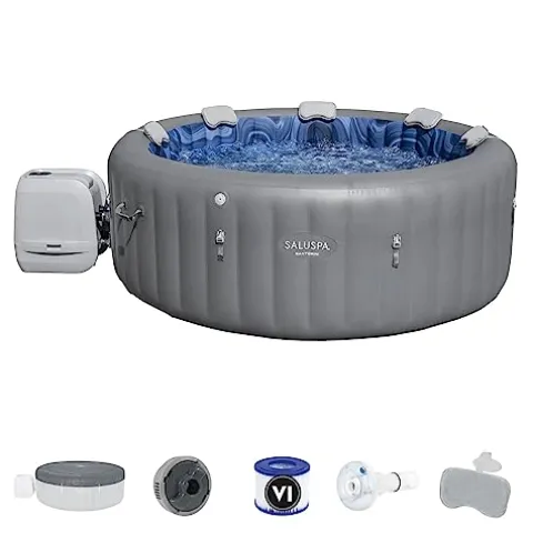Bestway SaluSpa Santorini Hot Tub Bundle