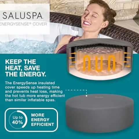 Bestway SaluSpa St Moritz AirJet Inflatable Hot Tub 5-7 Person Outdoor Spa