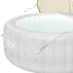 Bestway SaluSpa Sun Shade Canopy with Honolulu Inflatable Hot Tub Honolulu