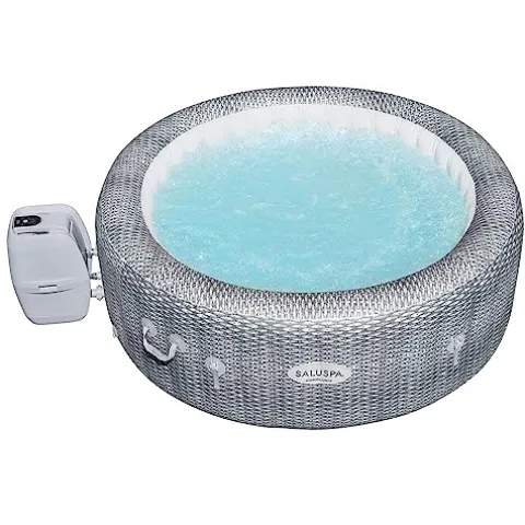 Bestway SaluSpa Sun Shade Canopy with Honolulu Inflatable Hot Tub Honolulu