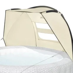 Bestway SaluSpa Sun Shade Canopy with Honolulu Inflatable Hot Tub Honolulu