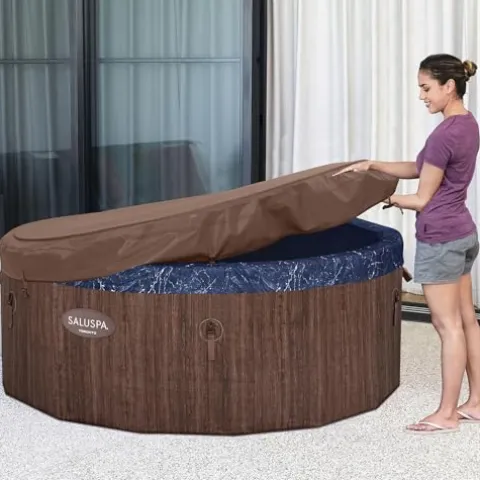 Bestway SaluSpa Toronto Smart AirJet Plus Hot Tub 7 Person Brown