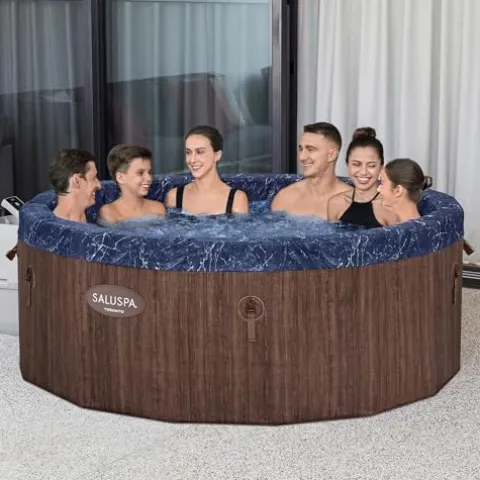 Bestway SaluSpa Toronto Smart AirJet Plus Hot Tub 7 Person Brown