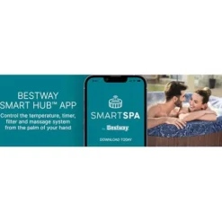 Bestway SaluSpa Toronto Smart AirJet Plus Hot Tub 7 Person Brown