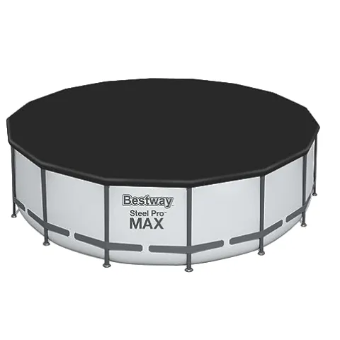 Bestway Steel Pro MAX 16ft Round Above Ground Pool Set Silver