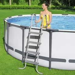 Bestway Steel Pro MAX 16ft Round Above Ground Pool Set Silver