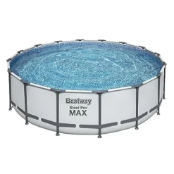 Bestway Steel Pro MAX 16ft Round Above Ground Pool Set Silver