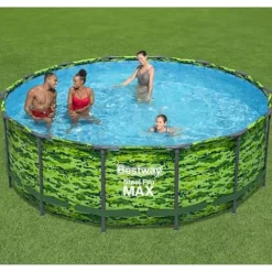 Bestway Steel Pro Max 14’x48 Camo Pool Set Multicolor