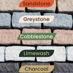 Beuta Landscaping Lawn Garden Edging Border 40Pc Sandstone