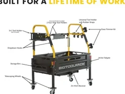 Bigtoolrack Mobile Work Station Counter-Weight and Storage Attachment Orange