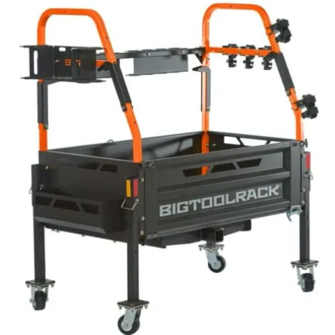 Bigtoolrack Mobile Work Station Counter-Weight and Storage Attachment Orange