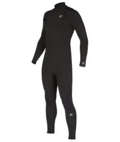 Billabong Mens 3/2mm Absolute Chest Zip Fullsuit GBS Wetsuit Black 23 Small